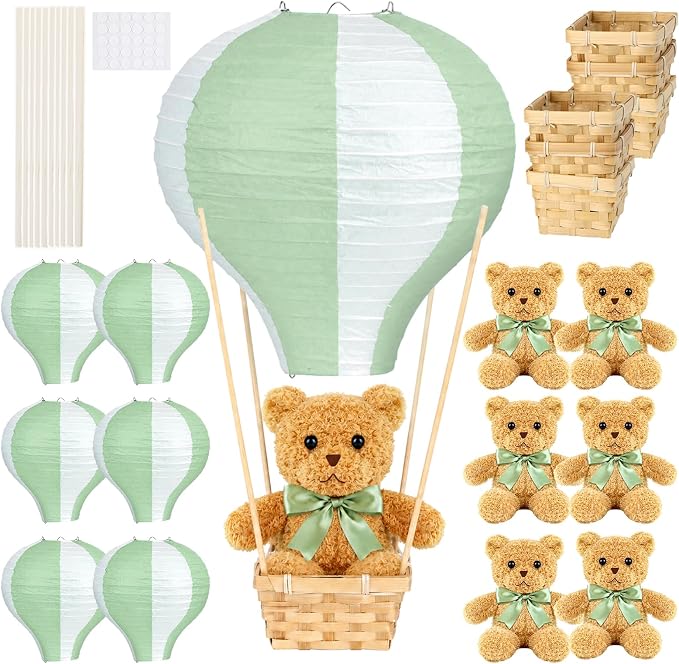 6 Sets Hot Air Balloon Decorations Table Centerpieces by ACMEE