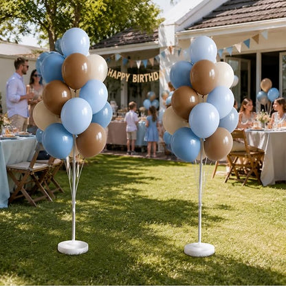 Blue Brown 10” Balloons Column Kit - Image 8
