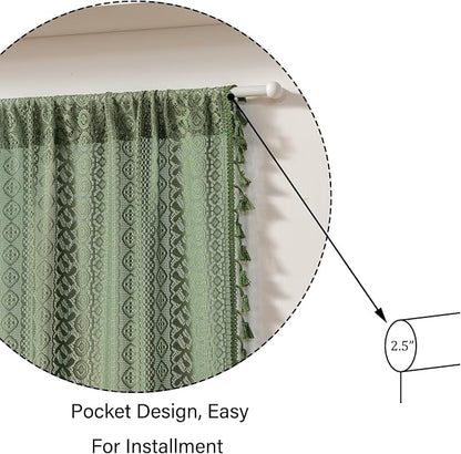 Sutuo Home Green Door Curtains 2 Panels - Image 5