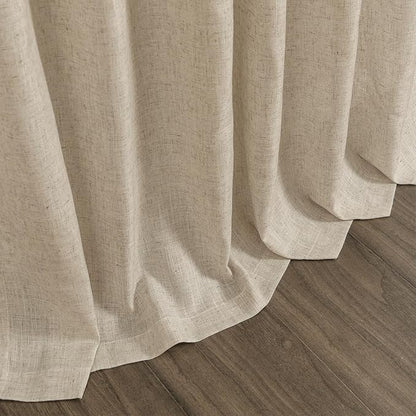 Taupe Burlywood Linen Curtains for Living Room 100 Inches Long Light Filtering - Image 9