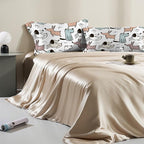 Satin Pillowcase 1 Pack-Cute Dogs Dog Silky Pillow Cover for Hair and Skin,King Size 20x36 Inch Soft Cooling Printed Pillow Cases with Hidden Zipper,Gifts for Women Men