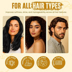 Apple Cider Vinegar Shampoo and Conditioner Set | 16 fl oz Each | with Batana Oil, Biotin & Tea Tree | Clarifying, Detoxifying & Moisturizing Formula | Promotes Hair Growth & Shine