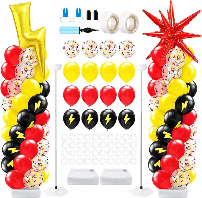 Kasyat 2 Set Cartoon Theme Balloon Column Stand Kit by Kasyat