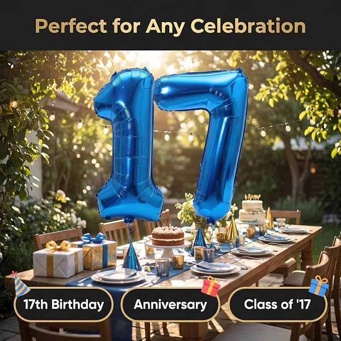 YPSelected 32 Inch Large Foil Helium Number Balloon Birthday Wedding Party 0-9 - Image 6