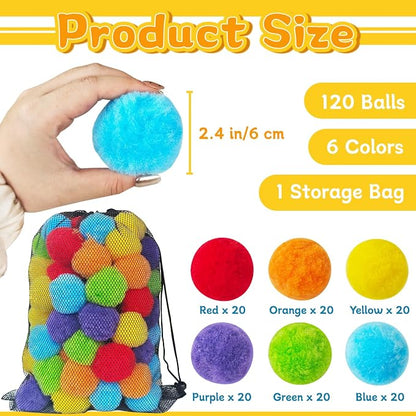 120 Pcs Reusable Water Balls, Soft Soaker Splash Balloons - Image 2