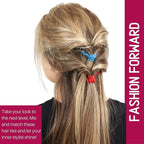 Kenz Laurenz Hair Ties Ponytail Holder Set No Crease Ribbon Bands - 20 Count - Cream