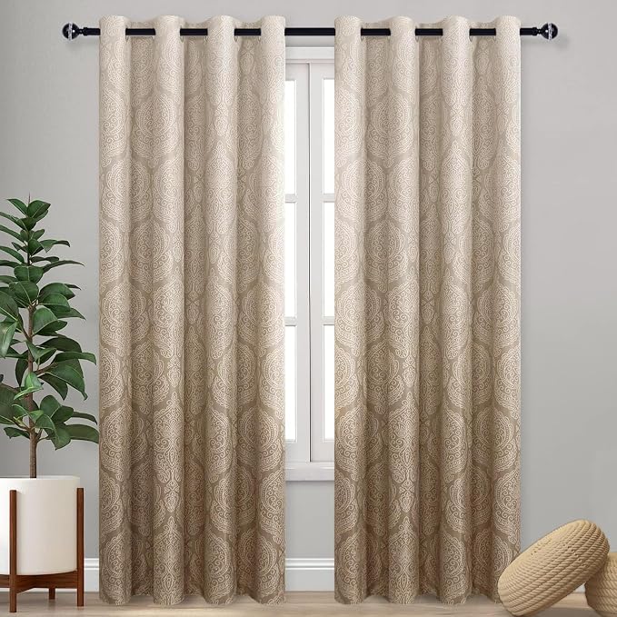 DWCN Taupe Room Darkening Curtains by DWCN