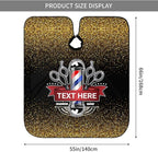 Custom Barber Cape for Men Personalized Professional Hair Cutting Cape with Text for Home Salon Barbershop