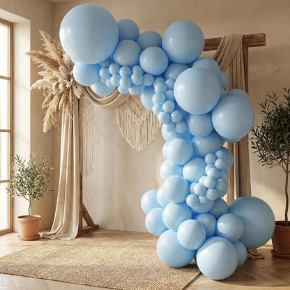 Sempertex Round Pastel Matte Blue Balloons, 18 Inch, Graduation, Baby Shower - Image 3