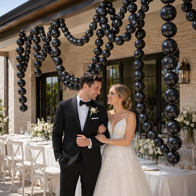 Black Linking Balloons - Image 4