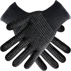 Heat Gloves for Hair Styling,2Pcs Heat Resistant Gloves with Silicone Bumps