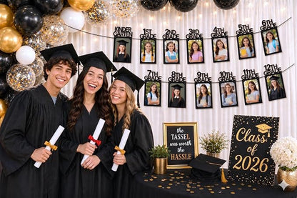 PartyHooman Graduation Photo Banner K-12, Kindergarten to 12th Grade - Image 5