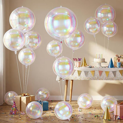 18 Pcs Foil Balloons Shiny Round Balloons Set Large Balloon Garland Arch - Image 2