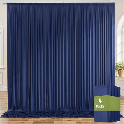 20ftx10ft Wrinkle Free Navy Blue Backdrop Curtains by ENJOYYOURPARTY