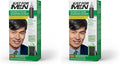 Just For Men Shampoo-In Color (Formerly Original Formula), Mens Hair Color with Keratin and Vitamin E for Stronger Hair - Darkest Brown-Black, H-50A, Pack of 2