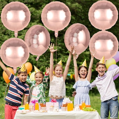 20 Pcs Round Shaped Balloons, 18 Inch Round Foil Balloon, Giant Round Mylar - Image 6