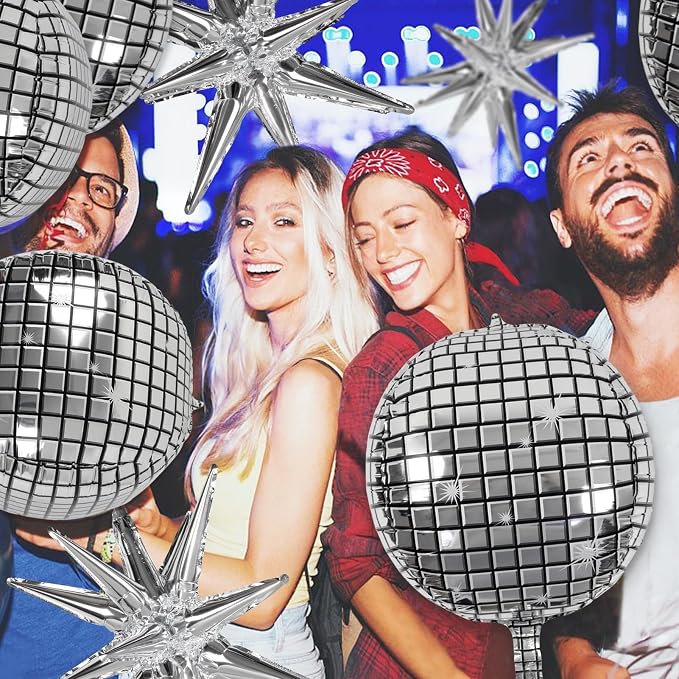 Disco Ball Balloons for 70s Disco Party Decor - Image 8
