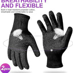 Heat‑Resistant Gloves–Silicone‑Grip Protection for Hair Styling, Curling & Flat Iron, Heat Press, Sublimation–Universal Fit