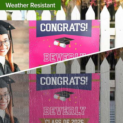Graduation Banner, Personalized Class of 2026 Backdrop - Image 5