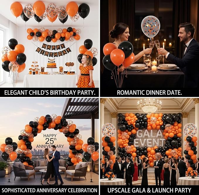60-Pack 12-Inch Confetti Latex Balloons - Image 6
