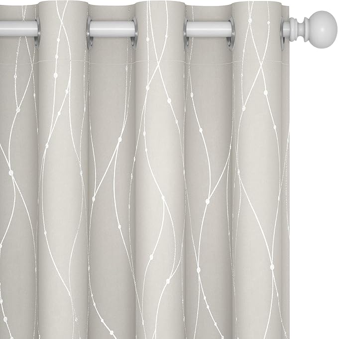 Deconovo Living Room Curtains 84 Inches Long, Thermal Insulated, Room Darkening by Unknown