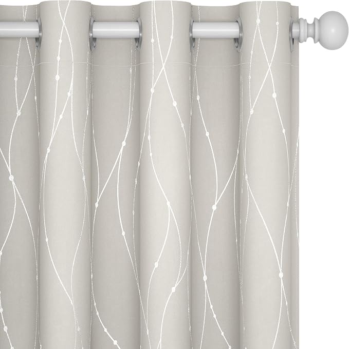 Deconovo Living Room Curtains 54 Inches Long, Thermal Insulated, Room Darkening by Unknown