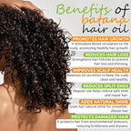 Hair Growth Oil with 100% Pure Batana, Castor, Rosemary & Pumpkin Seed Oils – Infused with Biotin, Keratin & Vitamin E – Strengthening & Thickening Treatment for Healthy Hair – 4 FL OZ