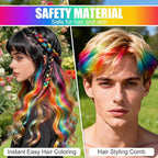 8 Color Hair Chalk for Girls ， Hair Chalk Comb Kids Temporary Hair Color Dye - Teen Girl Gift Hair Stuff Accessories Makeup Kit Christmas Gifts Toys for Girls