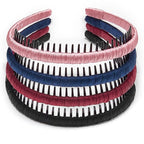 STHUAHE4PC Multicolor Protection Resin Teeth Comb Hair Hoop Hairband Headband Hair Accessories by Beauty hair (4 color)