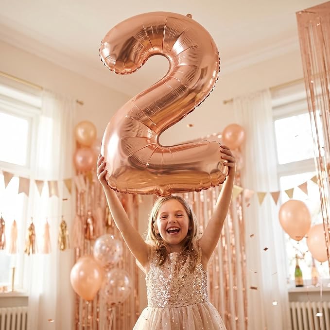YPSelected 32 Inch Large Foil Helium Number Balloon Birthday Wedding Party 0-9 - Image 2