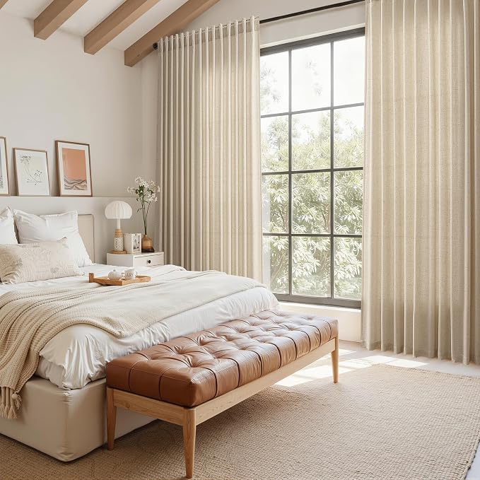 Taupe Burlywood Curtains 96 Inches Long - Image 8