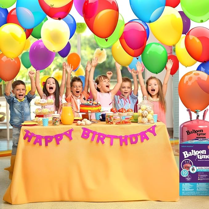 Helium Tank for Balloons At Home Disposable Helium Tank 14.9 cu.ft for Party - Image 3