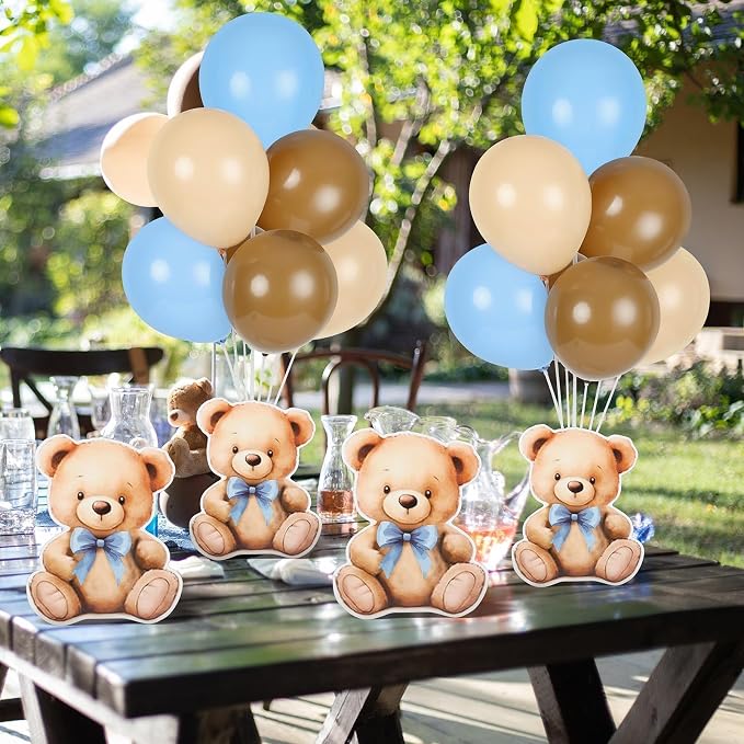 12 Sets Bear Baby Shower Balloon Stand Kit - Image 6
