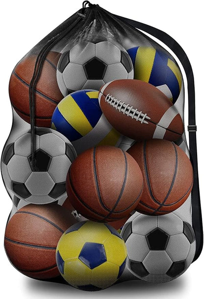 BROTOU Extra Large Sports Ball Bag Mesh, Basketball Bags Team Balls | by BROTOU