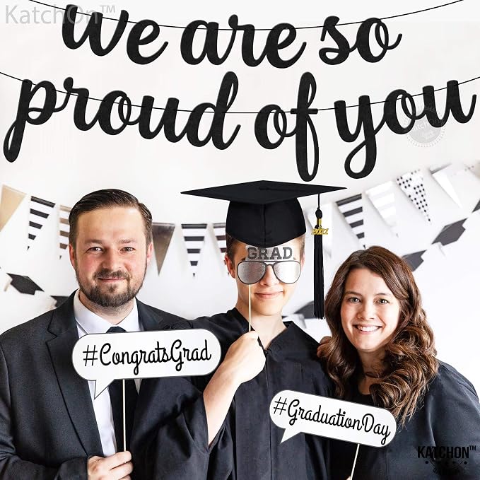 KatchOn Felt We are So Proud of You Banner 8 Feet | No DIY, Congratulations - Image 5