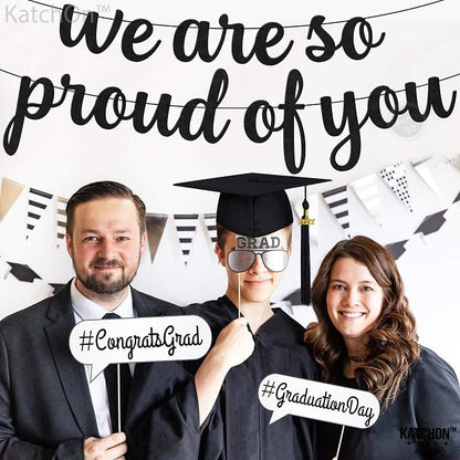 KatchOn Felt We are So Proud of You Banner 8 Feet | No DIY, Congratulations - Image 5