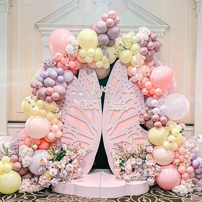 Pink and Purple Balloons 12inch Dusty Purple Blush Pink Balloon - Image 5