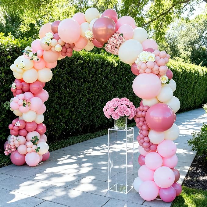 50pcs Pastel Pink Balloons, 12 Inch Light Pink Latex Balloons | - Image 6