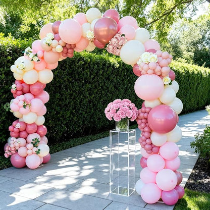 50pcs Pastel Pink Balloons, 12 Inch Light Pink Latex Balloons | - Image 6