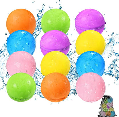Reusable Water Balloons 12PCS by WhereKidsLearnThroughPlay