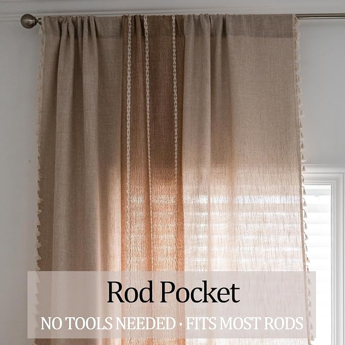 Sutuo Home Boho Curtains 108 inch - Image 5