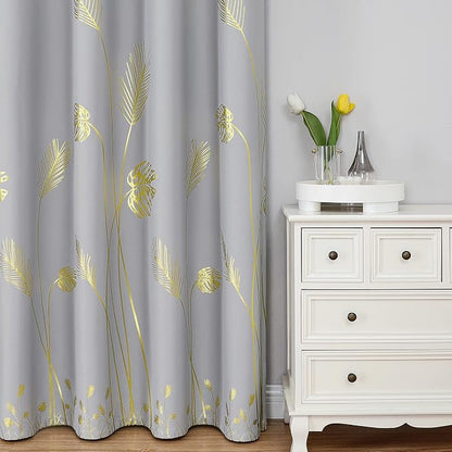 Light Grey Blackout Curtains, Thermal Insulated Window Grommet Drapes - Image 2
