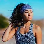 Suddora Paisley Print Bandana Headband, Multi-sport Boho Style Bandana, Non-slip Fabric, Unisex Head Accessory for Bikers