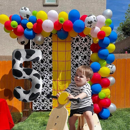 Cow Print Number Balloons, Large Foil Number 9 Balloon 40 Inch Cow Balloon - Image 4