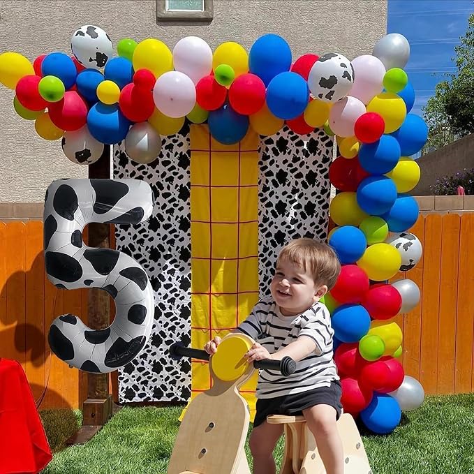 Cow Print Number Balloons, Large Foil Number 8 Balloon 40 Inch Cow Balloon - Image 6