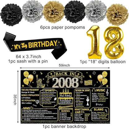 Zirtorei 18th Birthday Decorations - Image 3
