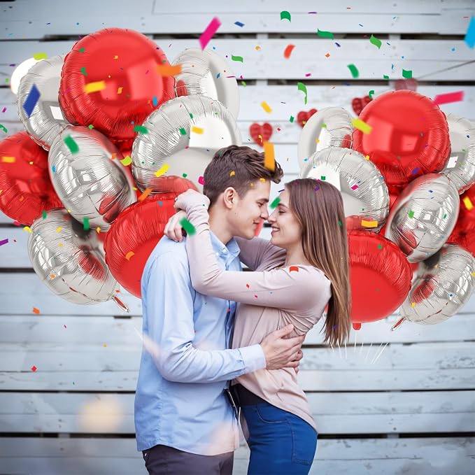 20PCS 18 Inch Round Foil Balloon, Round Shaped Balloons - Image 5