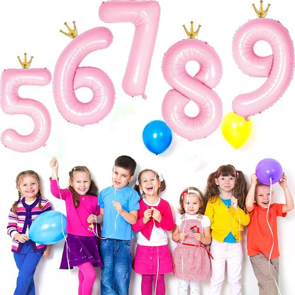 Giant Light Pink Number 9 Balloon - Image 4