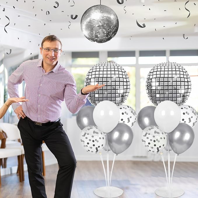 Disco Ball Balloons Stand Kit 2 Sets - Image 6