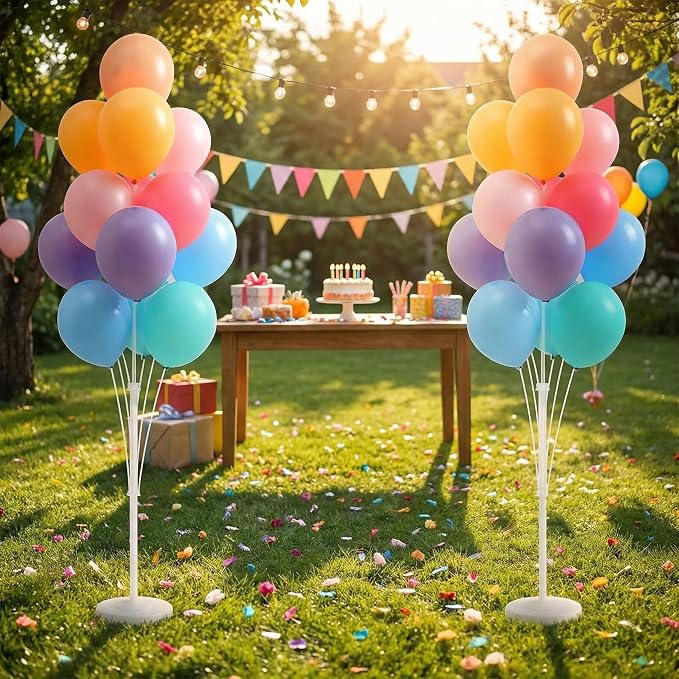 Assorted Bright Balloon Column Stand Kit Set of 2 - Image 9